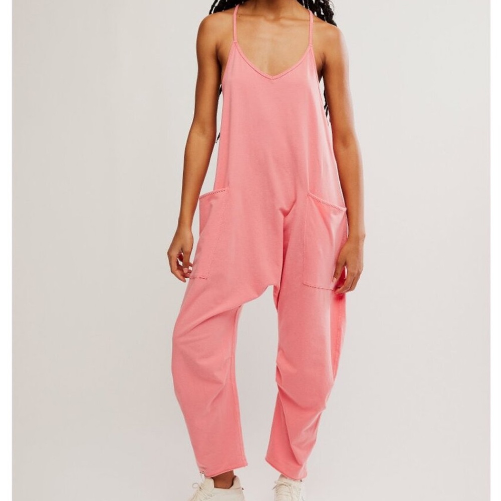 Free People Pink Jumpsuit